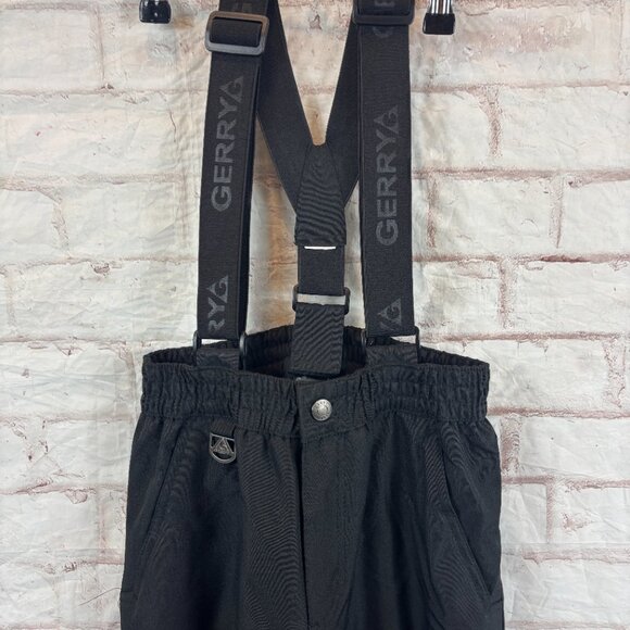 Gerry Boys Youth 10 / 12 Black Insulated Snow Bib Winter Ski Pants - Picture 4 of 8